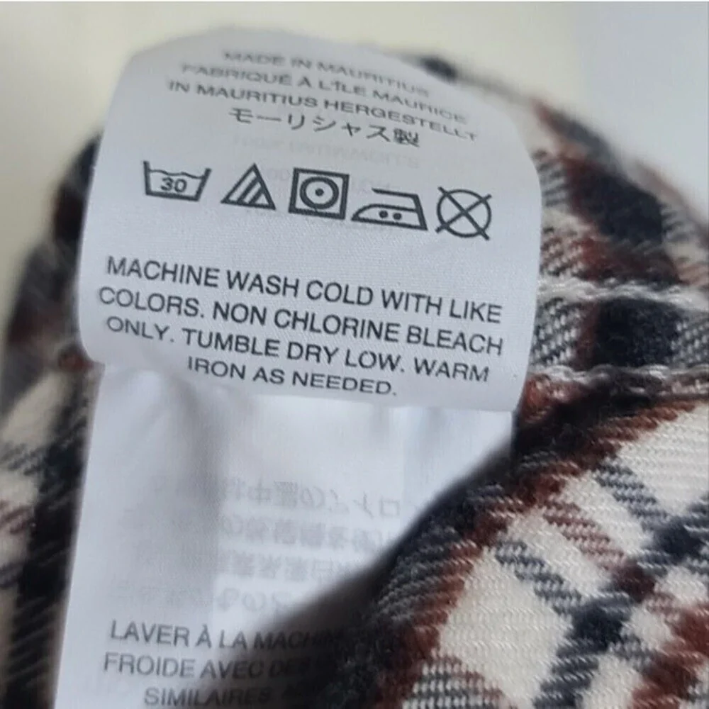 J. Crew Mercantile Plaid Long Sleeve Button Down Shirt S
